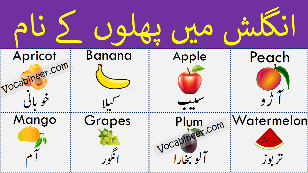 Fruit Names in English - Build Your Vocabulary