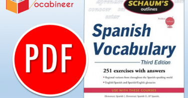 Schaums Outlines Spanish Vocabulary PDF Book Download Free, Schaums Outlines Spanish Vocabulary third edition PDF