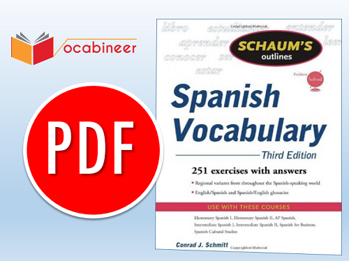 Schaums Outlines Spanish Vocabulary PDF Book Download Free, Schaums Outlines Spanish Vocabulary third edition PDF