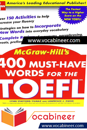 400 Must Have Words For The TOEFL PDF Free by McGraw Hill’s download. 400 words for TOEFL PDF Book Download for free.