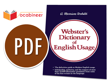 Webster's Dictionary of English Usage Download PDF