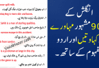 Get a List of Idioms in Urdu with Meanings and Sentences Download in PDF. Learn Urdu Muhavare with English Translation and and Sentences. The Book also Contains Commonly Used Proverbs With Urdu Meanings.