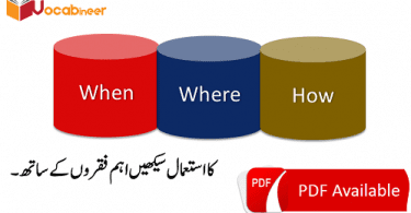 When, Where, How With Urdu Translation PDF