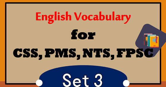 CSS Vocabulary with Urdu Meaning Download PDF Free, CSS PAST PAPERS VOCABULARY PDF