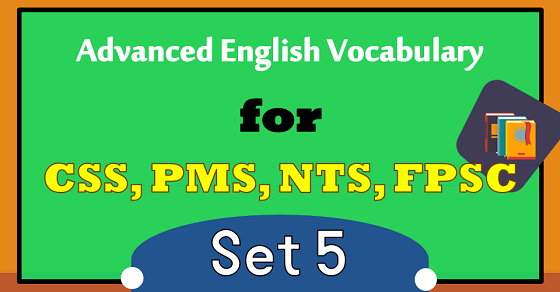 Important CSS Advanced English Vocabulary Words Download PDF