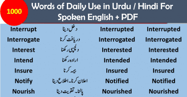 Vocabineer - 1200 Common Verbs with Urdu Meaning Download