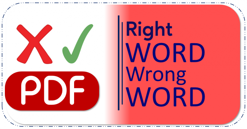 Right Word Wrong Word PDF Free Download