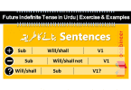 Future Indefinite Tense in Urdu PDF Future Indefinite Tense in Urdu Uses, Exercise and Examples for Future Indefinite simple sentences, Future Indefinite negative sentences and Future Indefinite interrogative sentences. Future Indefinite Tense in Urdu or Simple Future Tense in Urdu with examples and exercises