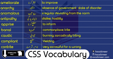 300 Advanced Vocabulary Words for CSS with Meanings and Synonyms