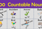 100 Common Countable Nouns Examples in English
