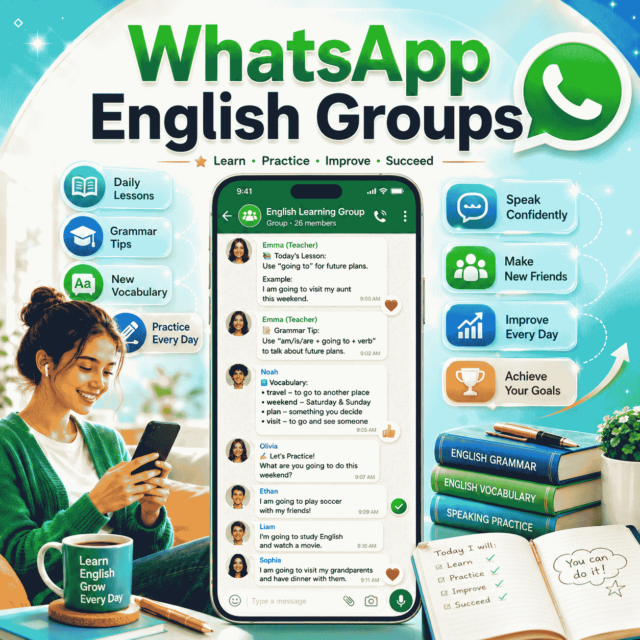 200+ English Speaking WhatsApp Group Links for Practice