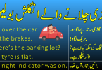 Driving Related English to Urdu Sentences