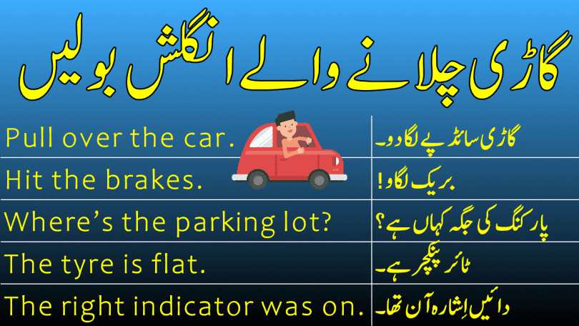 Driving Related English to Urdu Sentences