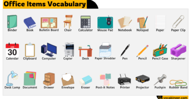 Office Items Vocabulary in English – Learn Workplace Words