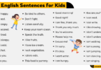100 Easy English Sentences for Kids to Learn and Speak Daily