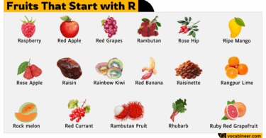 Fruits That Start with Letter R
