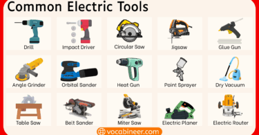 50 Electrical Tools Names in English with Pictures