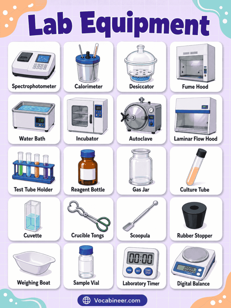 Lab Tech Names 50+ Lab Equipment Names in English with Pictures