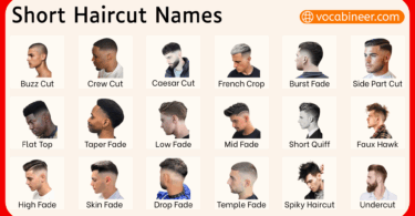 Short Haircut Styles Names in English with Pictures