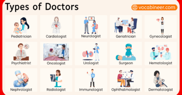 Types of Doctors Name in English