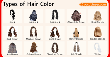 Types of Hair Colors with Names and Pictures