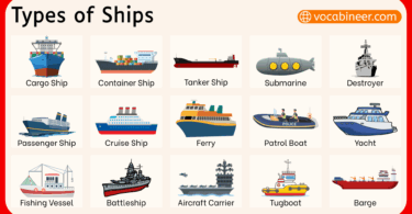 Types of Ships Names and their Pictures