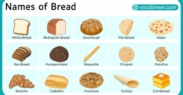 Types of Bread in English with their Pictures