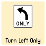 Road Signs with Names and Meanings in English