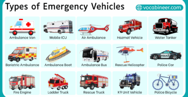 50+ Emergency Vehicles Names and their Pictures