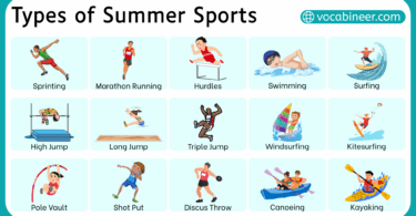 List of Summer Sports Names and their Pictures