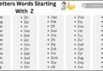 3 Letter Words That Start with Z in English
