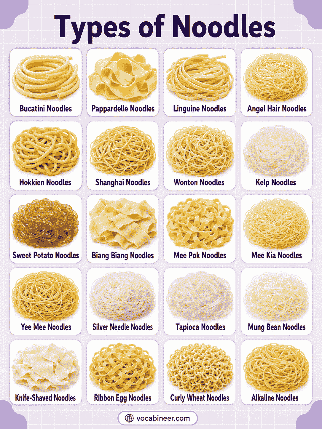 Different Types of Noodles Explained Simply