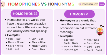 Homonym vs Homophone with Examples in English