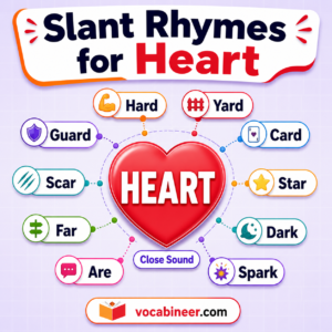 Words That Rhyme with Heart: 214 Perfect, Slant, Near Rhymes List