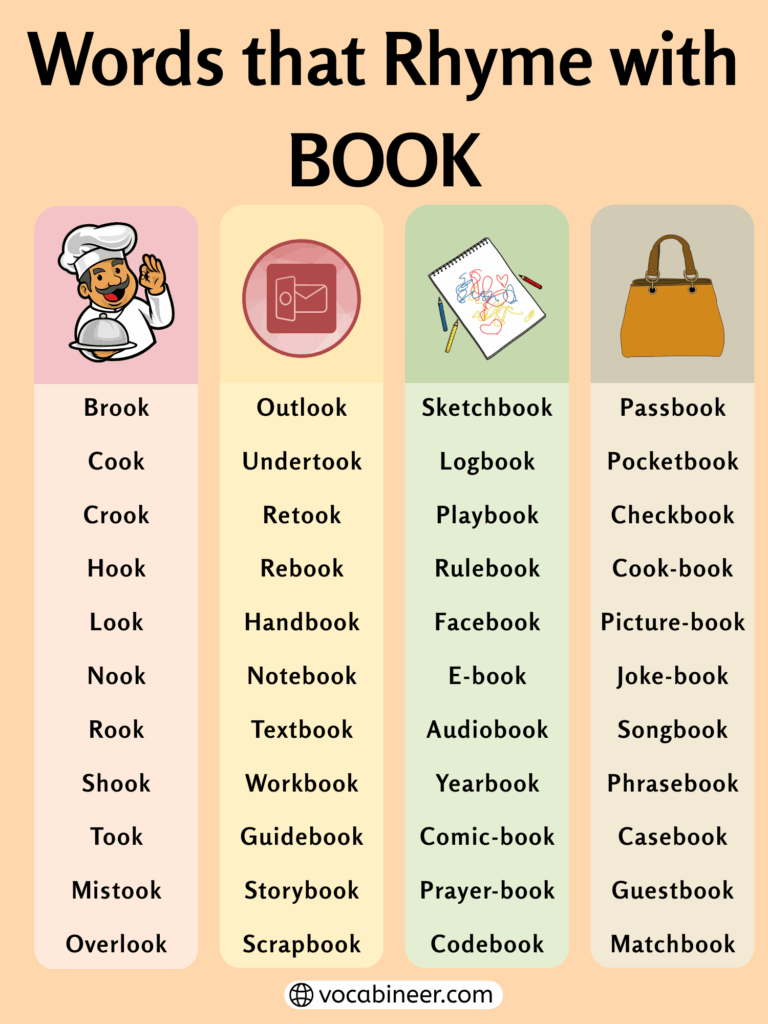 1000 Amazing Words that Rhyme with Book for Poems