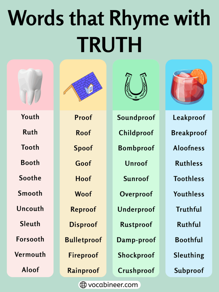 677 Brilliant Words That Rhyme with Truth for Poems
