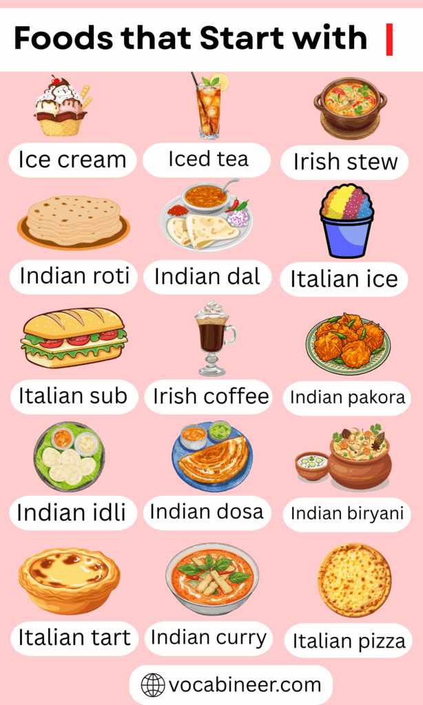 111 Foods Names That Start with I with Pictures
