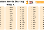 3 Letter Words Starting with X in English