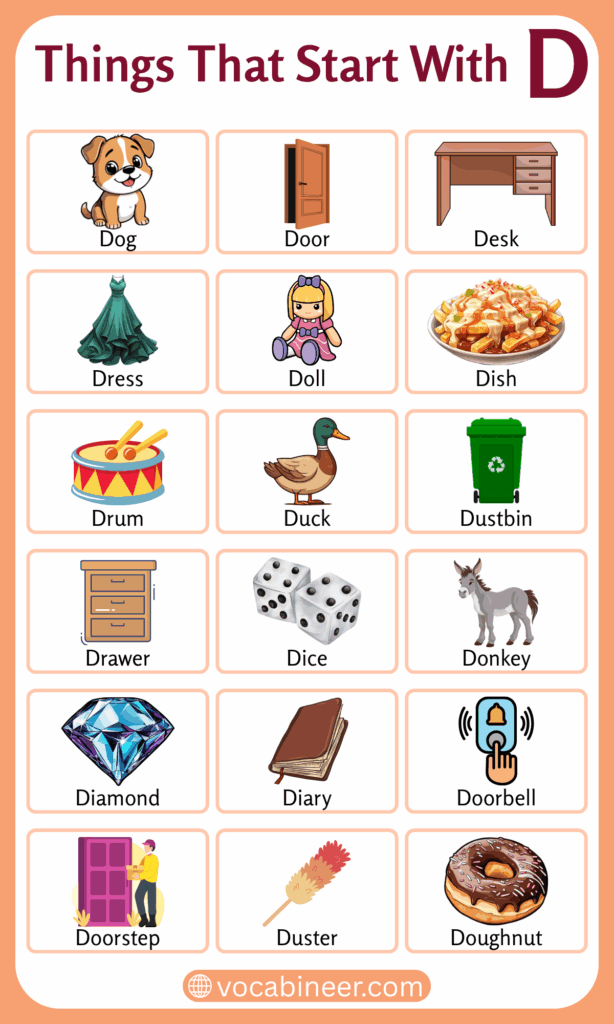 Things That Begin with Letter D | List of 200+ English Words