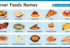 Dinner Foods their Names with Pictures