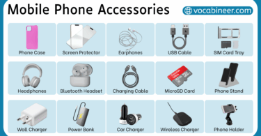 Mobile Phone Accessories and their Names with Pictures