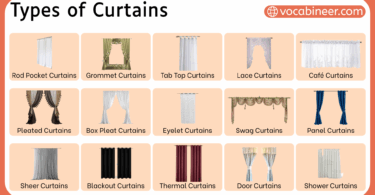 Different Types of Curtains Names With Uses and Pictures