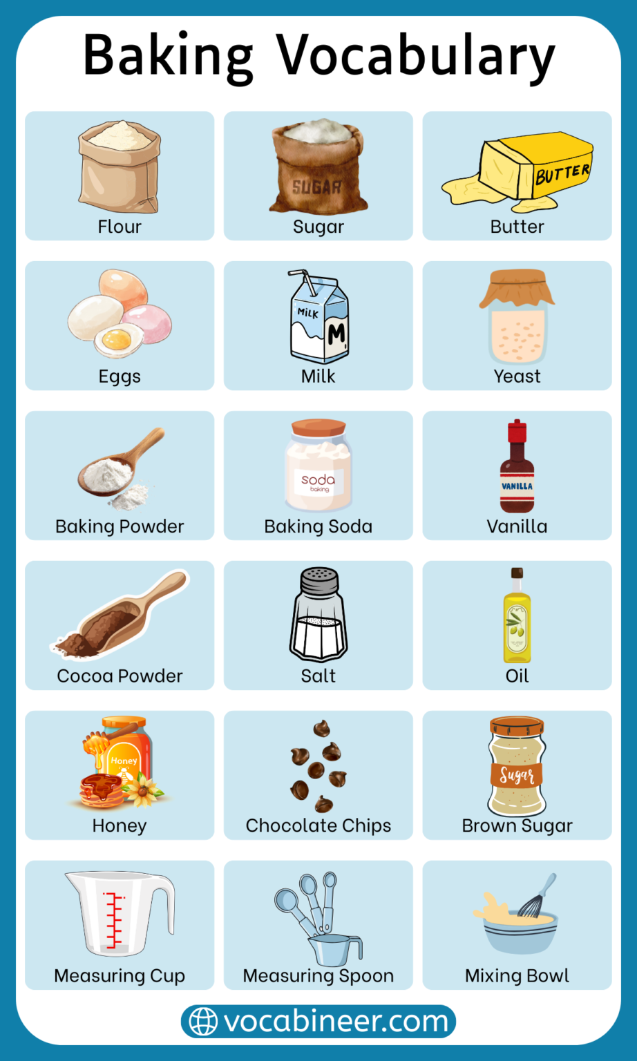 100 Bakery Items Names List With Their Pictures