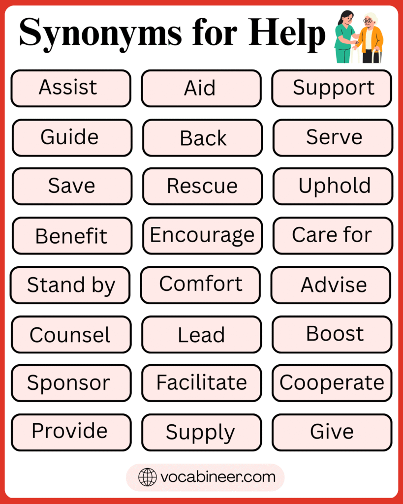 Help Synonyms: 104 Synonyms For Help in English