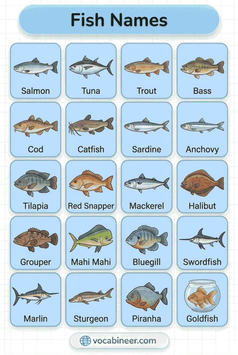 100 Different Types Of Fish Names A Z With Their Pictures