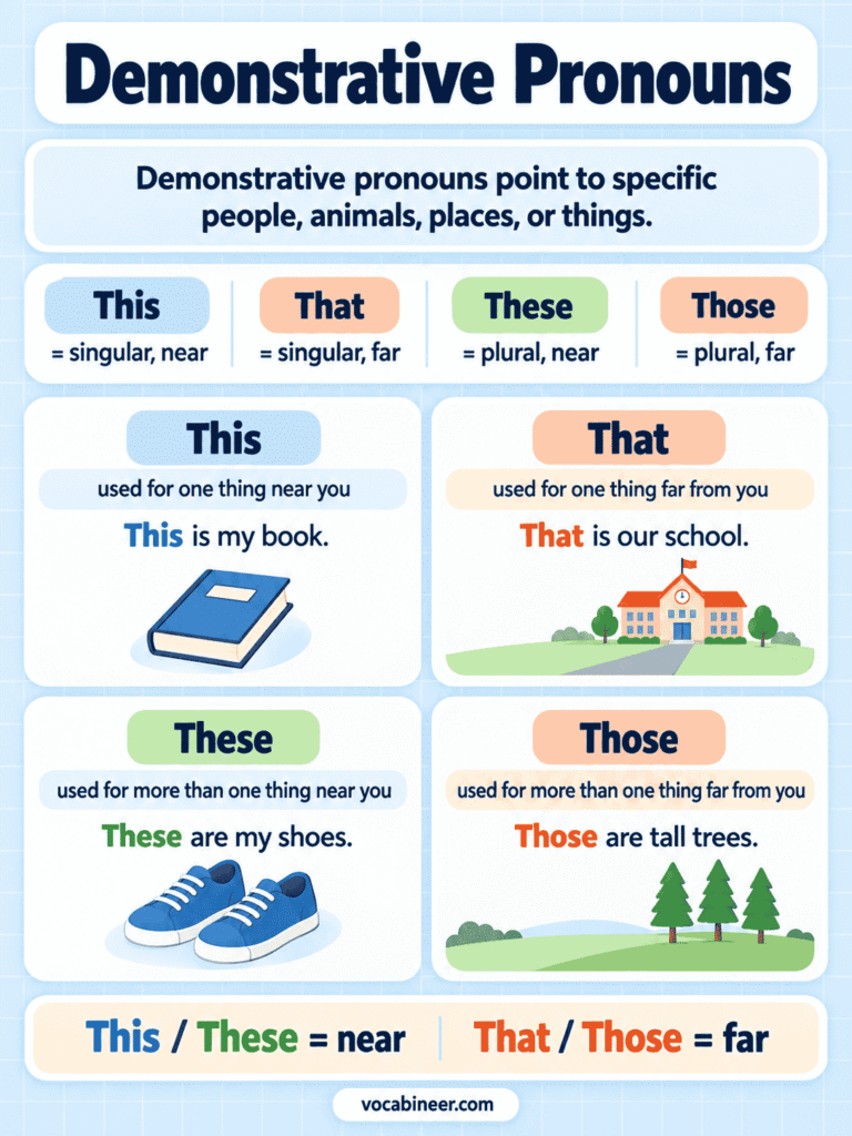 Demonstrative Pronouns: Meaning, Uses and Examples