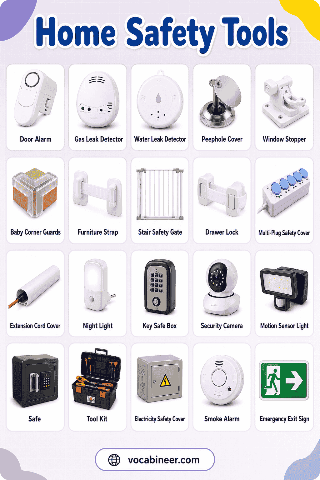 Emergency Home Safety Tools: Lists, Sentences & Checklist