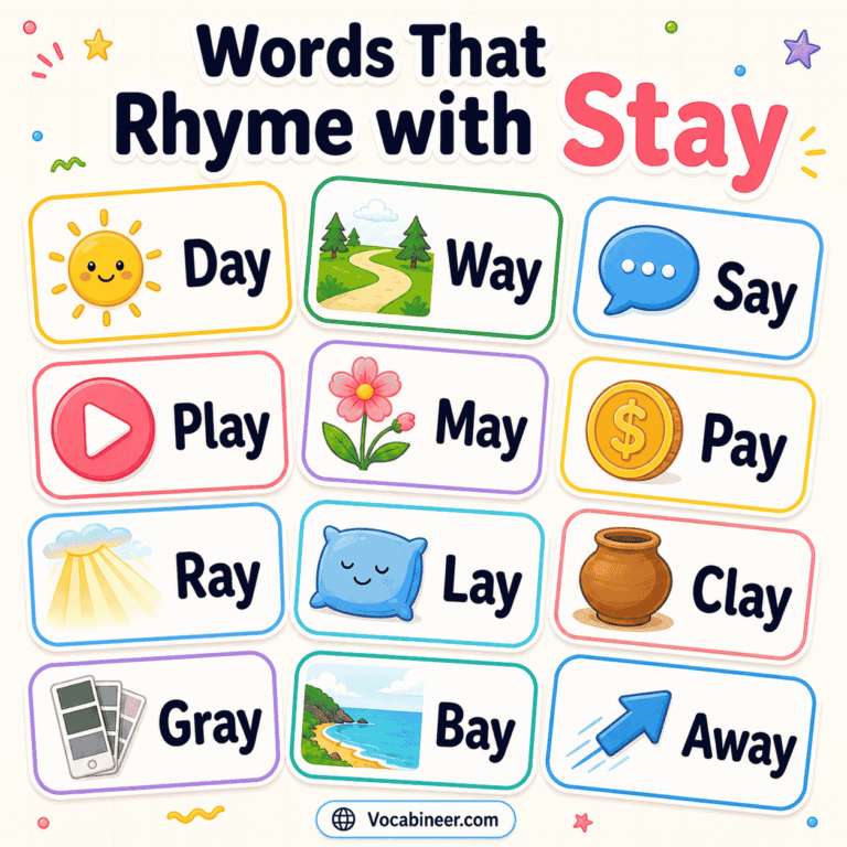 Creative Rhyming Words 404 Creative Words That Rhyme with Stay in English