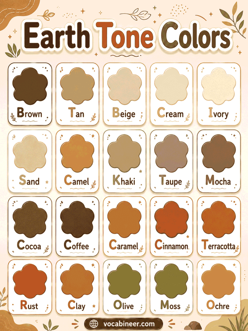 Earthtone Color Code Earth Tone Colors: Names, Hex Codes, and Palettes