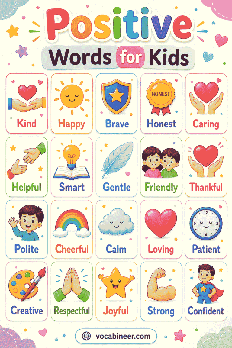 500+ Positive Words List with Meanings and Examples